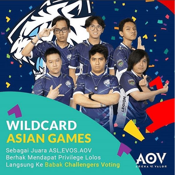 Arena of Valor: 5 Tim Berhasil Lolos Challengers Voting AOV Asean Games 2018