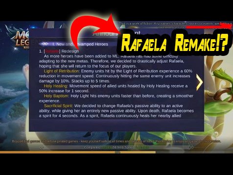 Mobile Legends: Begini Penampilan Rafela Setelah di Remake