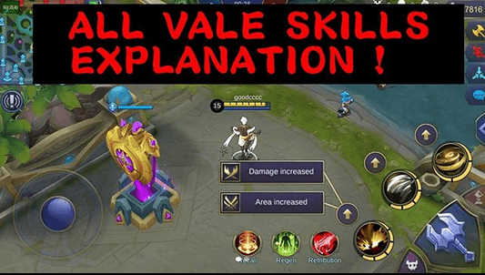 Mobile Legends: Penjelasan Skill Improvement Hero Vale